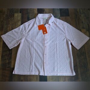 YoungLA Light Pink Casual Button Down Shirt